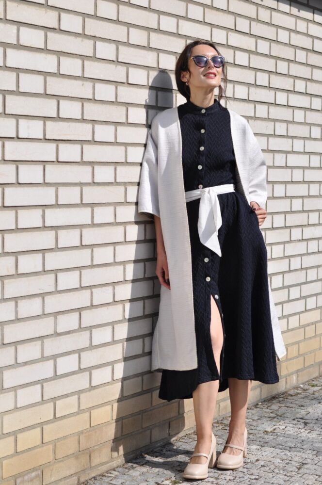 Reversible Unisex Kimono Coat