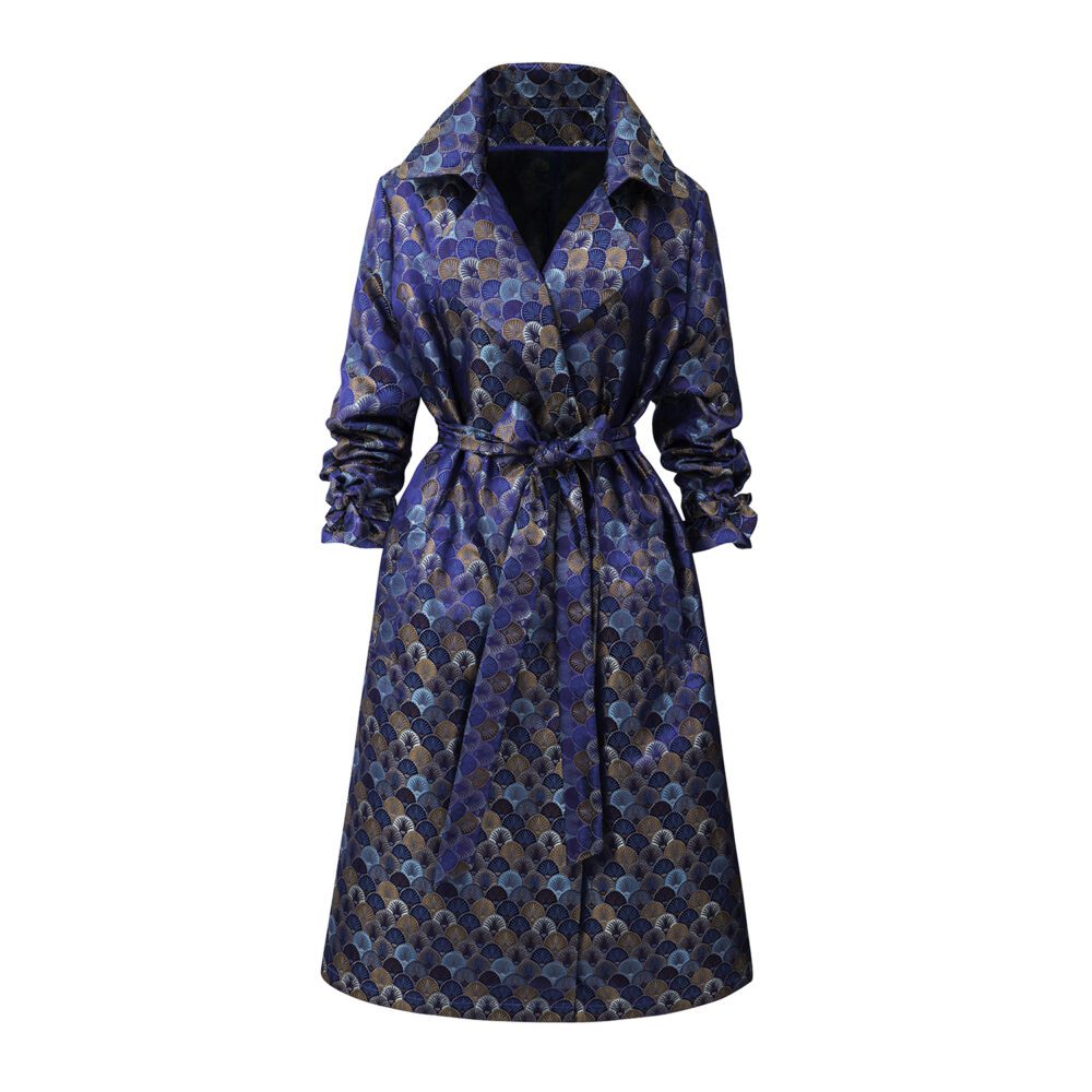 Brocade Silk Trenchcoat