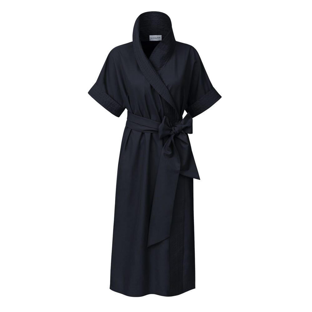 Signature black kimono dress